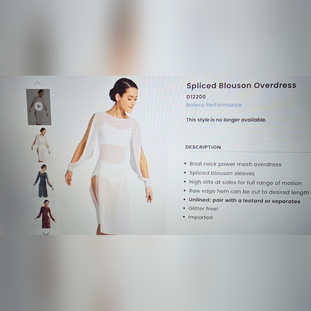 White Spliced Blouse with High Slits